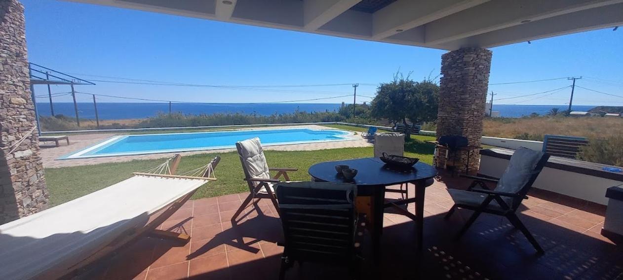 Cristelia Seafront & Pool Villa Lakhania Exteriör bild