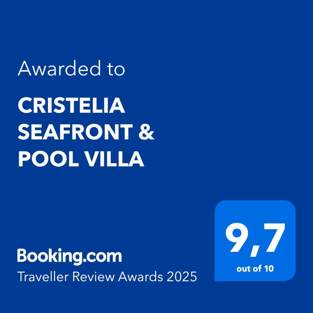 Cristelia Seafront & Pool Villa Lakhania Exteriör bild